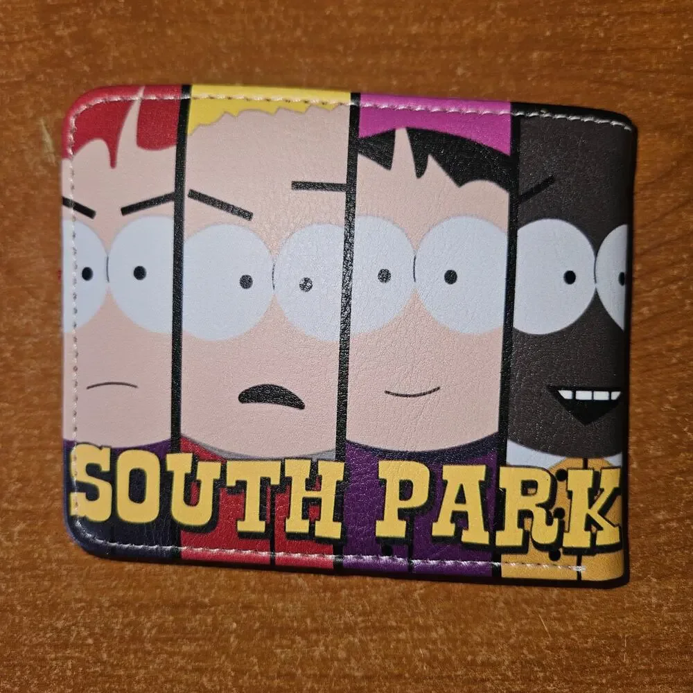 South Park Close-Up Faces Bifold Wallet - Colorful Character Panels